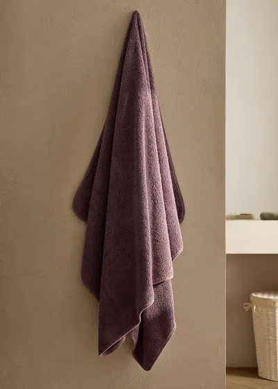Mango Home Garment-dyed Bath Towel Purple