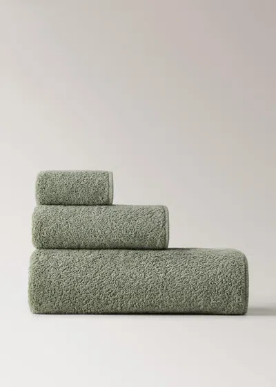 Mango Home Garment-dyed Towel Forest Green
