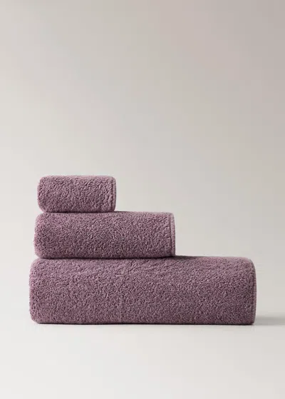 Mango Home Garment-dyed Towel Purple