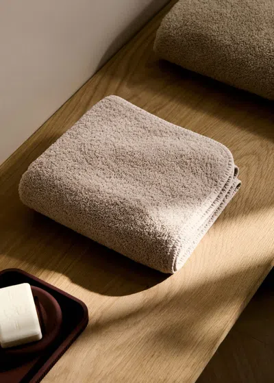 Mango Home Garment Dyed Washcloth Beige