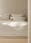 Mango Home Cotton Percale Duvet Cover With Gauze Frill Bed 90 Cm Ecru