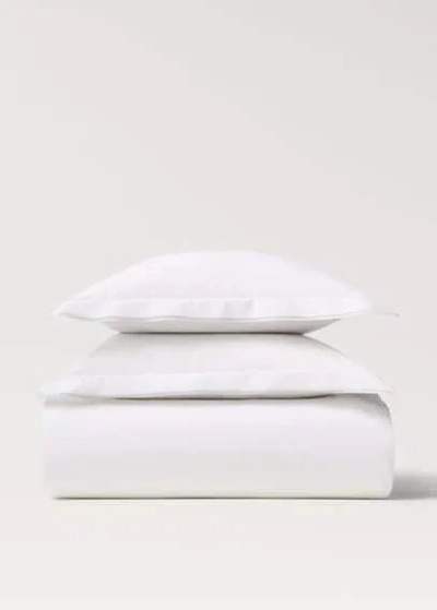 Mango Home Housse De Couette Coton Percale Surjet Lit 135/140 Cm Gris Clair/pastel - Home - Lit 135/140 Cm - Ma
