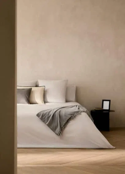 Mango Home Housse De Couette Percale De Coton Lit 90 Cm Gris Clair/pastel - Home - Lit 90 Cm -