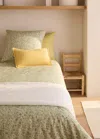 Mango Home Housse De Couette Enfant Percale De Coton Imprimé Fleuri Lit 90 Cm Vert Forêt - Home - Lit 90 Cm - M In Forest Green