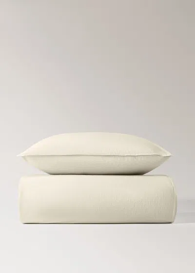 Mango Home Children's Washed Cotton Double-stitched Duvet Cover For 90 Cm Bed Pastel Green