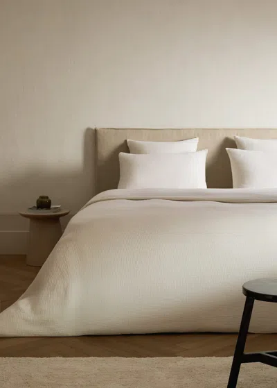Mango Home Cotton Gauze Duvet Cover For 150/160 Cm Bed Ivory White
