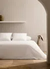 Mango Home 500-thread Cotton Percale Duvet Cover For 180/200cm Bed White
