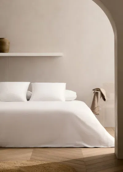 Mango Home 500-thread Cotton Percale Duvet Cover For 90 Cm Bed White