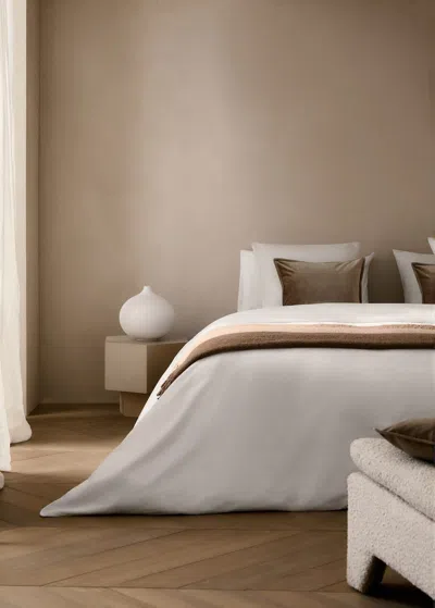 Mango Home Cotton Percale Duvet Cover For 150/160cm Bed White