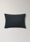 Mango Home Housse De Coussin Coton Lin Overlock Bordure 40x60 Cm Gris Foncé - Home - 40x60cm -