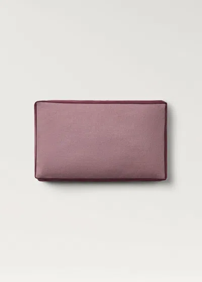 Mango Home Two-tone Linen Box Cushion Cover Medium Pink