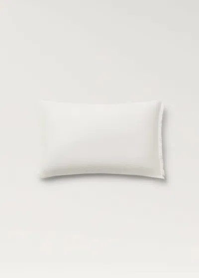 Mango Home Linen Fringed Cushion Cover 30x50 Cm Off White