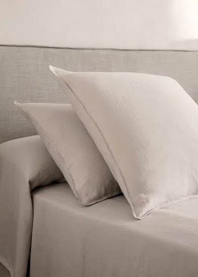Mango Home Housse De Coussin En Lin Lavé 45x110 Cm Beige - Home - 45x110cm -