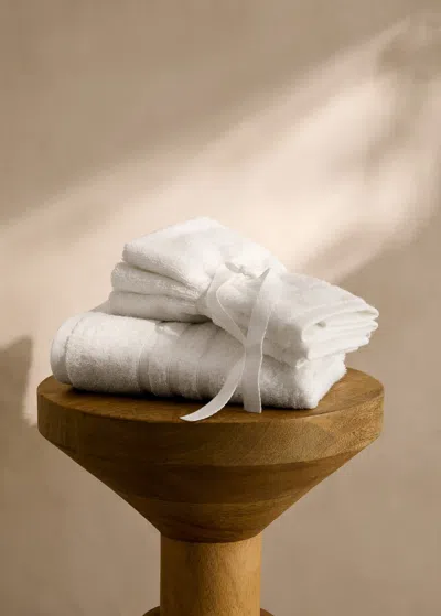 Mango Home Pack Of 3 Cotton Terry Towels White