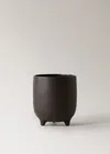 Mango Home Medium Matt Finish Stoneware Planter Chocolate