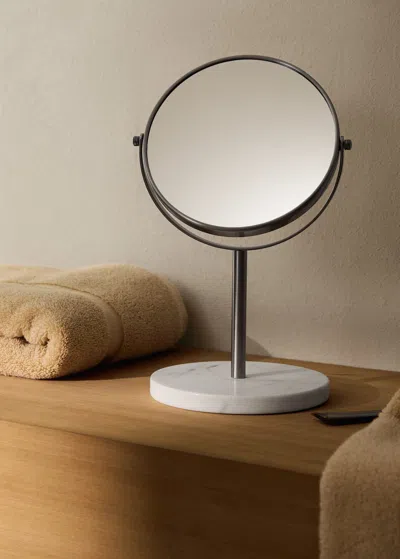 Mango Home Miroir De Coiffeuse En Marbre Blanc - Home - Taille Unique -  In White
