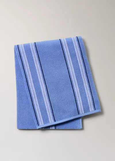 Mango Home Multi-coloured Striped Beach Towel Blue