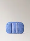 Mango Home Multistripe Cotton Towel Effect Blue