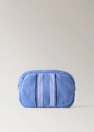 Mango Home Multistripe Cotton Towel Effect Blue