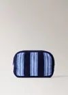 Mango Home Multistripe Cotton Towel Effect Navy