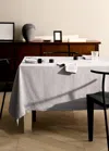 Mango Home Floral Jacquard Cotton Tablecloth 6 To 8 Guests Grey