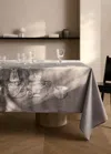 Mango Home Nappe En Lin Et Coton Imprimé Vaisselle Pour 6 À 8 Convives Gris Clair/pastel - Home - 150x250cm - M
