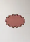 Mango Home Oval Resin Cotton Tablecloth Burnt Orange