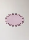 Mango Home Oval Resin Cotton Tablecloth Plum