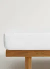 Mango Home Percale Cotton Bottom Sheet With Picueta Detail For Cot White