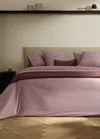 Mango Home Percale Cotton Duvet Cover Single Bed Plum