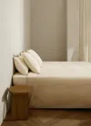 Mango Home Percale Cotton Duvet Cover Single Bed Vanilla