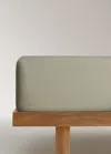 Mango Home Drap-housse Percale De Coton Lit 150 Cm Vert - Home - Lit 150 Cm -