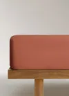 Mango Home Percale Cotton Fitted Sheet For 150 Cm Bed Medium Pink