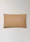 Mango Home Percale Cotton Pillowcase With Check Print 50x75 Cm Mustard In Yellow