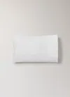 Mango Home Percale Cotton Pillowcase With Picueta Detail White