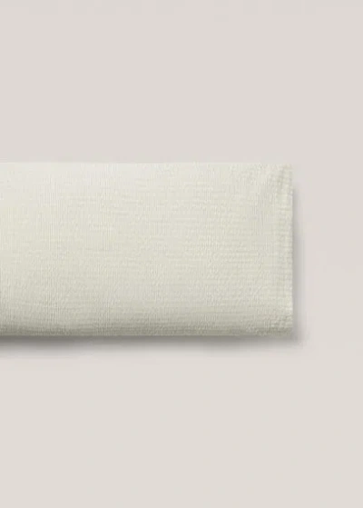 Mango Home Pillow Case Ecru In White