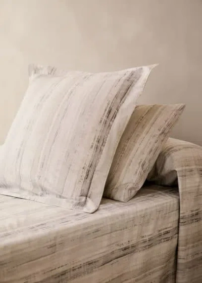 Mango Home Taie Doreiller Gris - Home - 45x110cm -