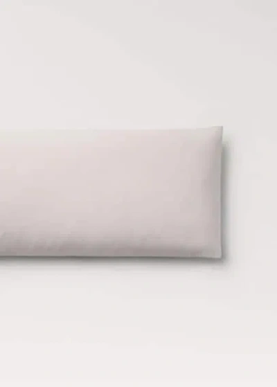 Mango Home Taie D'oreiller Coton Lavé Nauds 45x110 Cm Gris Clair/pastel - Home - 45x110cm -  In Gray