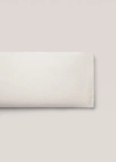 Mango Home Taie D'oreiller Coton Gaze 45x110 Cm Gris Clair/pastel - Home - 45x110cm -  In Neutral