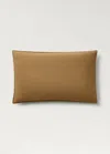 Mango Home Poplin Cotton Pillowcase With Double Topstitching 50x75cm Caramel
