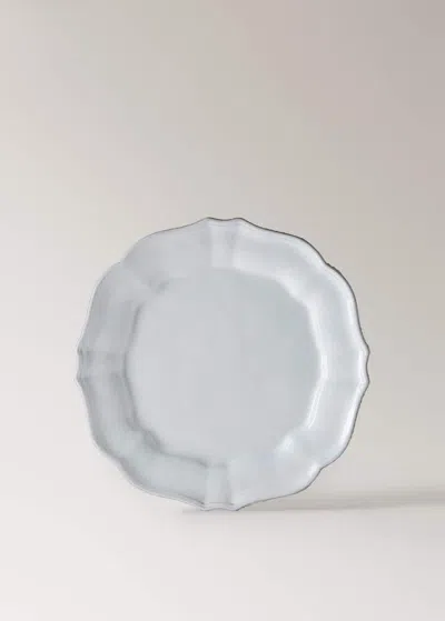 Mango Home Recycled Stoneware Dinner Plate Light/pastel Grey