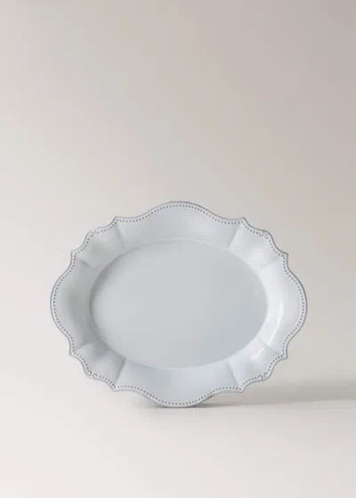 Mango Home Recycled Stoneware Tray Light/pastel Grey