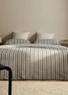 Mango Home Reversible Striped Cotton Duvet Cover For 90 Cm Bed Off White