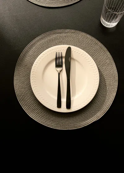 Mango Home Napperon Indivi Gris - Home - 38x38cm -