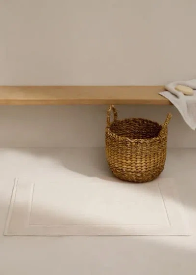 Mango Home Cotton Bath Mat Beige In Brown