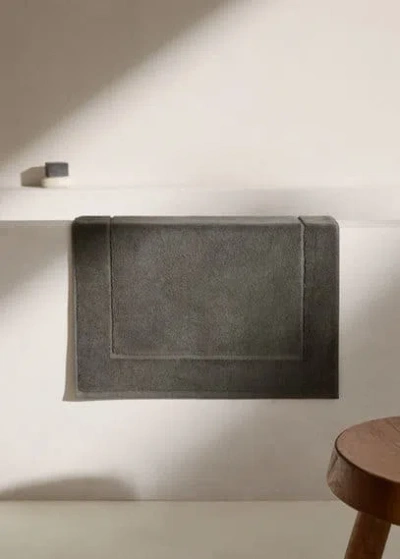 Mango Home Cotton Bath Mat Charcoal