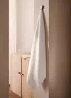 Mango Home Floral Border Bath Towel White