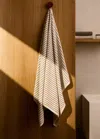 Mango Home Two-tone Stripe Bath Towel Beige