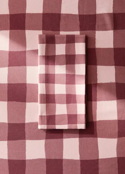 Mango Home Cotton Linen Napkin 45x45cm Plum