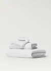 Mango Home Floral Border Hand Towel White